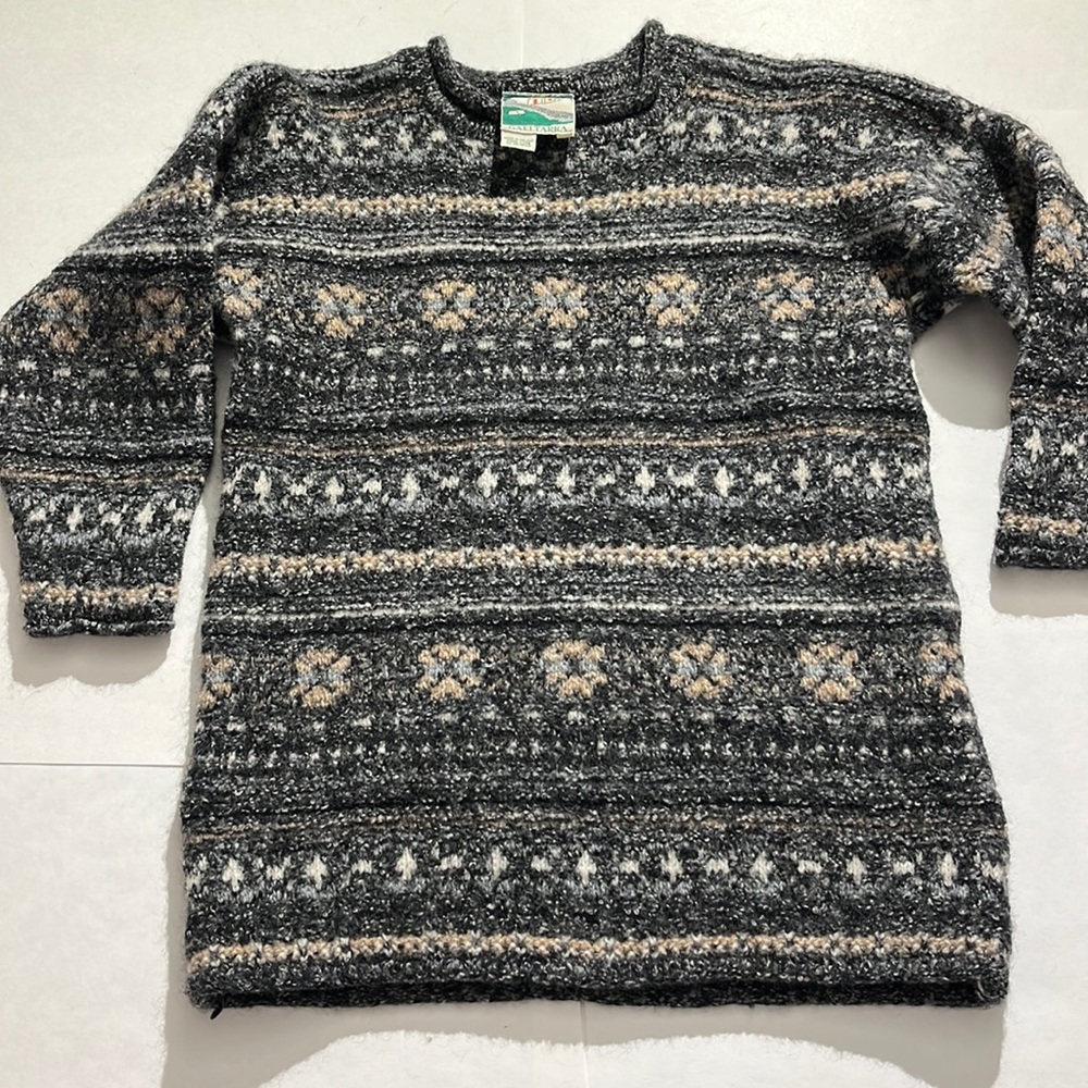 Gaeltarra Made in Ireland vintage sweater large 97% wool womens shirt top
